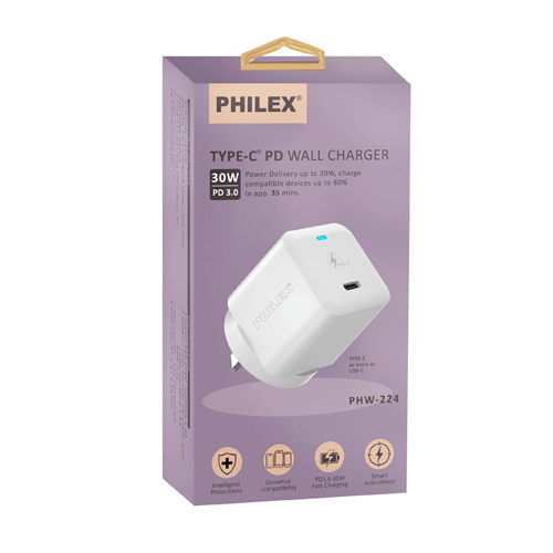 30W PD3.0 USB-C Quick Charger SANSAI PHW-224