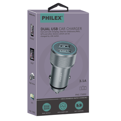 Pro Dual Port Car Charger SANSAI PHC-7300
