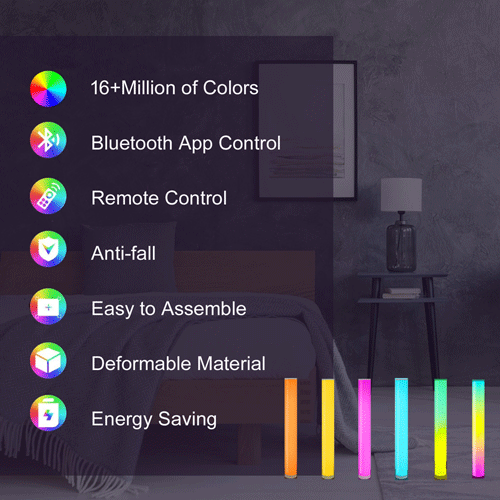 RGB LED Floor Lamp SANSAI QL-F044