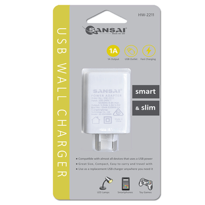 USB Wall Charger SANSAI HW-2211