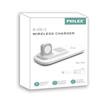 3-in-1 Wireless Charger SANSAI PHC-7311