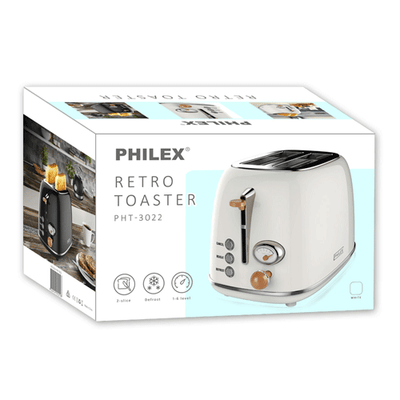 2-Slice Retro Toaster SANSAI PHT-3022