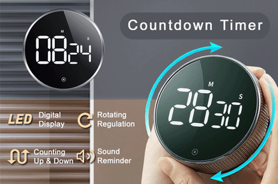 Rotation Countdown Timer SANSAI CR-077M