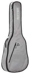 Acoustic Guitar Bag Ritter RGP2-D/SRW Silver Grey-Red-White Padded Case