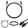 Digital 1m Optical Fiber Audio Toslink Optic Cable Cord For TV DVD CD Amplifier Receiver Projector