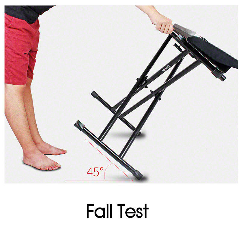 Keyboard Stand Adjustable Height and Piano Bench Stool Set Package