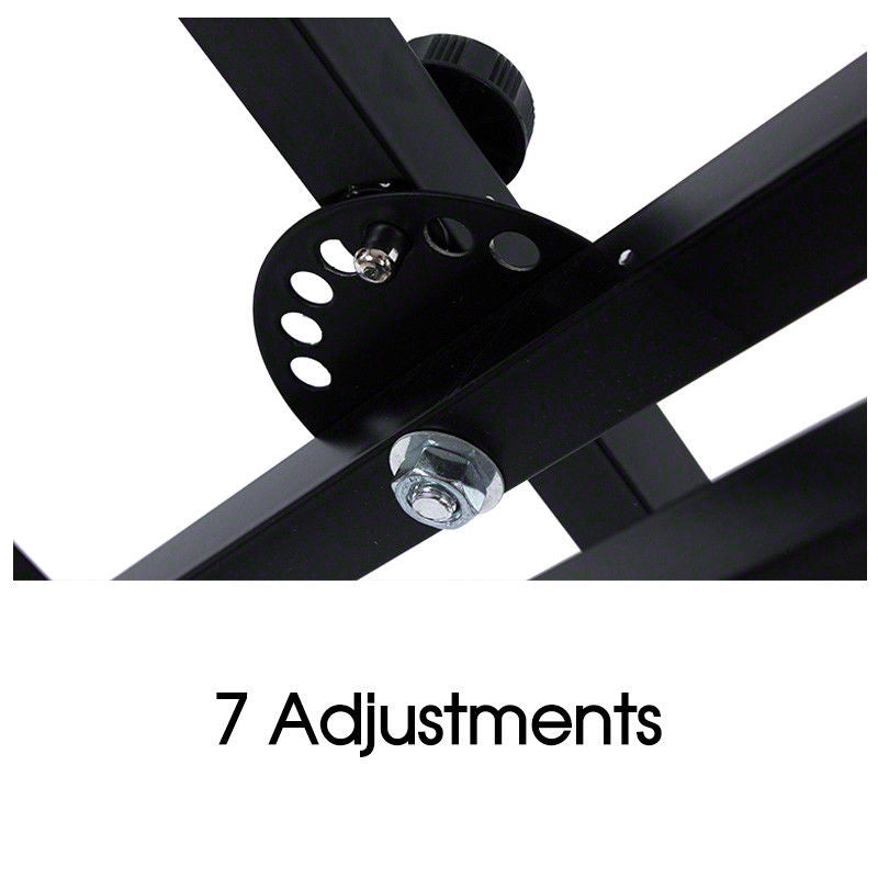 Keyboard Stand Adjustable Height and Piano Bench Stool Set Package