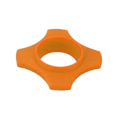 2x Microphone Anti Roll Ring Silicone ORANGE & Grey Prevent Mic Damage Colour Code