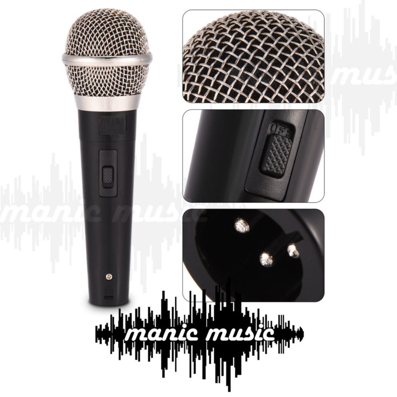 DYNAMIC CARDIOID MIC MICROPHONE + 3m XLR Female to 1/4"