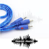 Shielded 1.3M Stereo 3.5mm Jack Aux - 2 RCA Cable Headphones output to Amplifier
