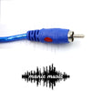 Shielded 1.3M Stereo 3.5mm Jack Aux - 2 RCA Cable Headphones output to Amplifier