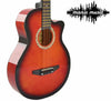 38" Cutaway Wooden Steel String Acoustic Guitar + Premium 15 Pcs Accessory Kit