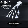 4 in 1 USB Charger Cable Type C iPhone 7 Plus iPad Samsung 30 pin Multi Plug 1m