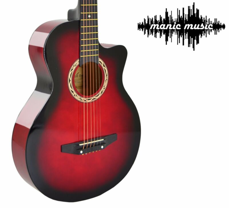 38" Cutaway Wooden Steel String Acoustic Guitar