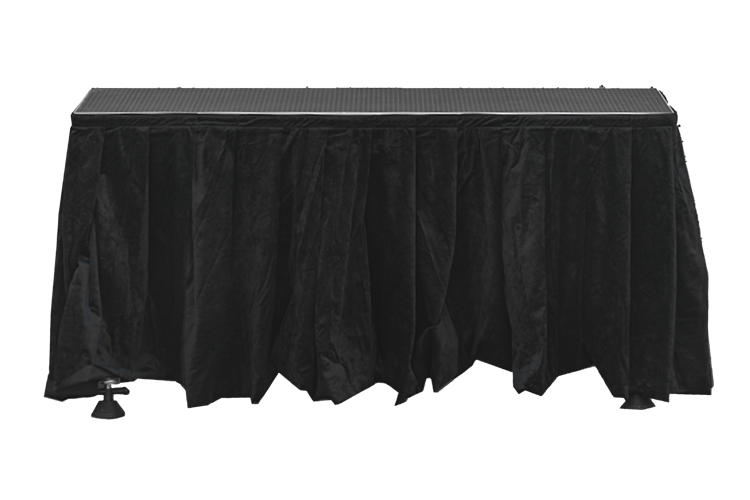 Event Lighting Stage Skirt Black
