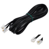 2x 2.5m Telephone Phone Cable Cord RJ11 Plug Extension ADSL2 Filter Modem Fax