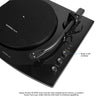 mbeat® Pro-M Bluetooth Stereo Turntable System (Black) - Vinyl Turntable Record Player, Vinyl 33/45, Bluetooth Streaming via Smart Devices