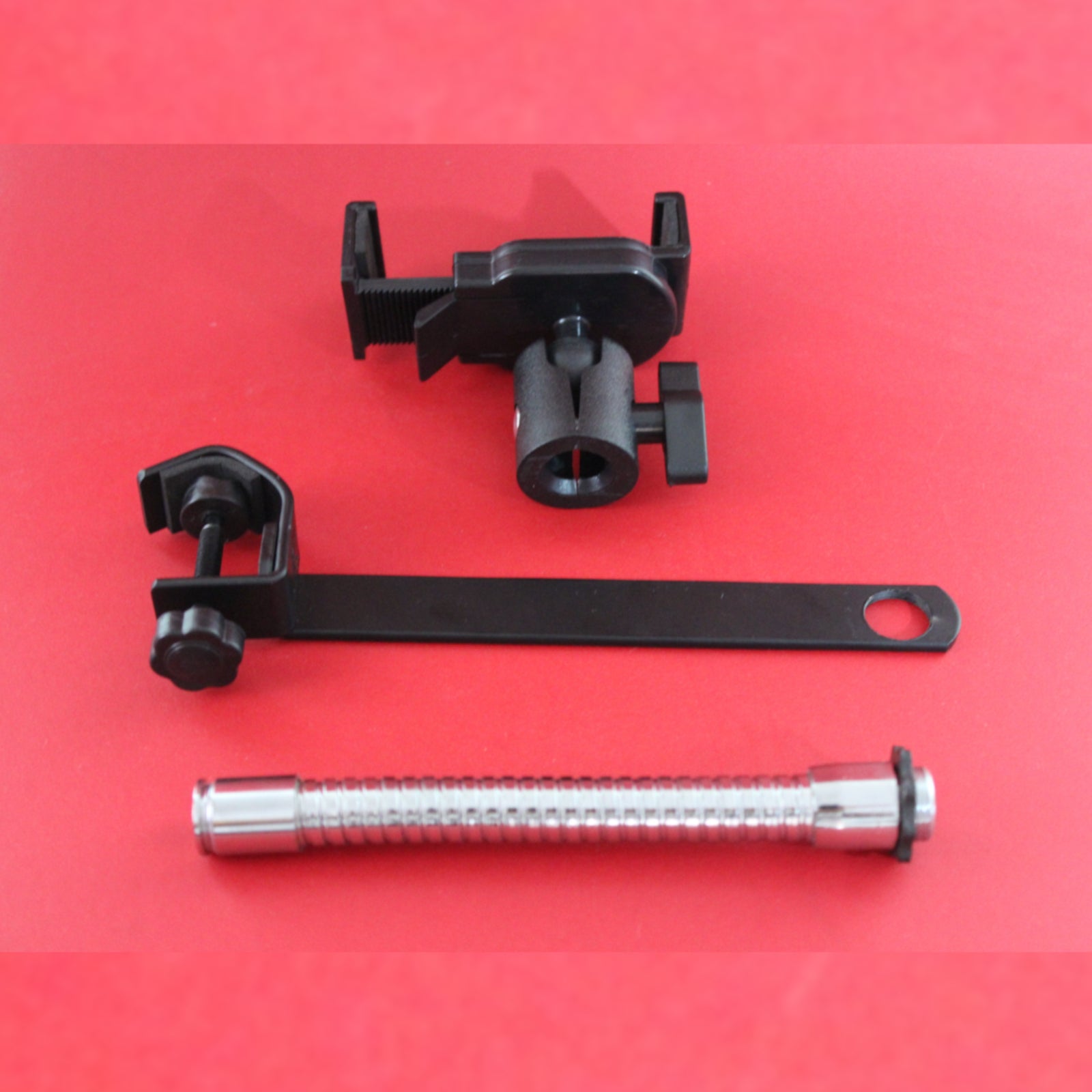 Universal Phone Holder For Microphone and Music Stand Clamp On Metal Gooseneck