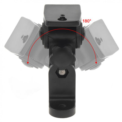 Pair Speaker Wall Mount Brackets 15Kg With Hardware Universal Heavy Duty Alloy Cast Tilt or Pivot